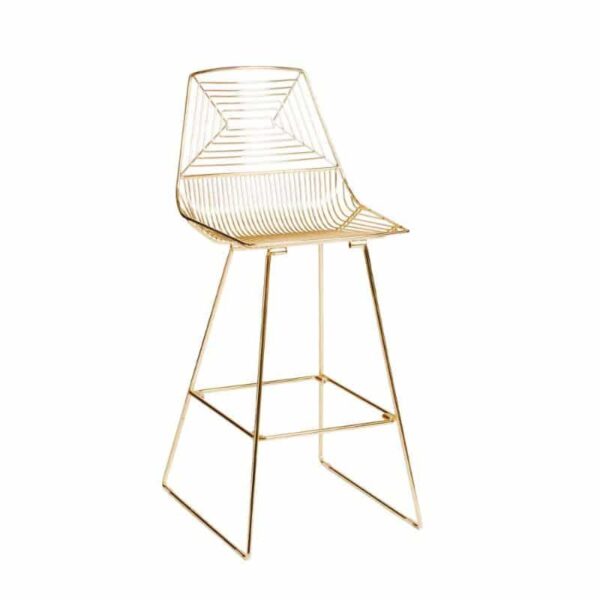 ZED-wire-stool-hire-gold-south-coast-party-hire