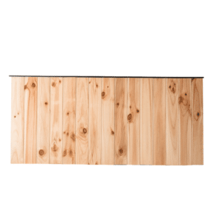 Panelled Timber Service Bar (Black Top/Pine Base)