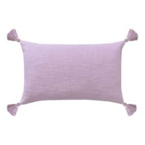 Lilac Tassle Cushion