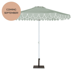 Sage Scalloped Umbrella