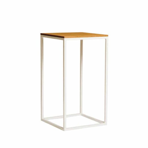 archer-square-bar-table-white-timber-hire-south-coast