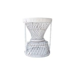 Peacock Side Table White