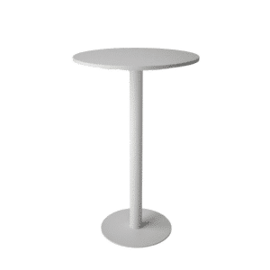 Round Bar Table White