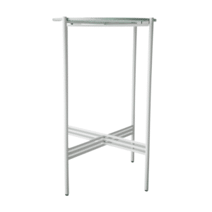 Terrazzo Bar Table White Frame / Mint Fleck Top